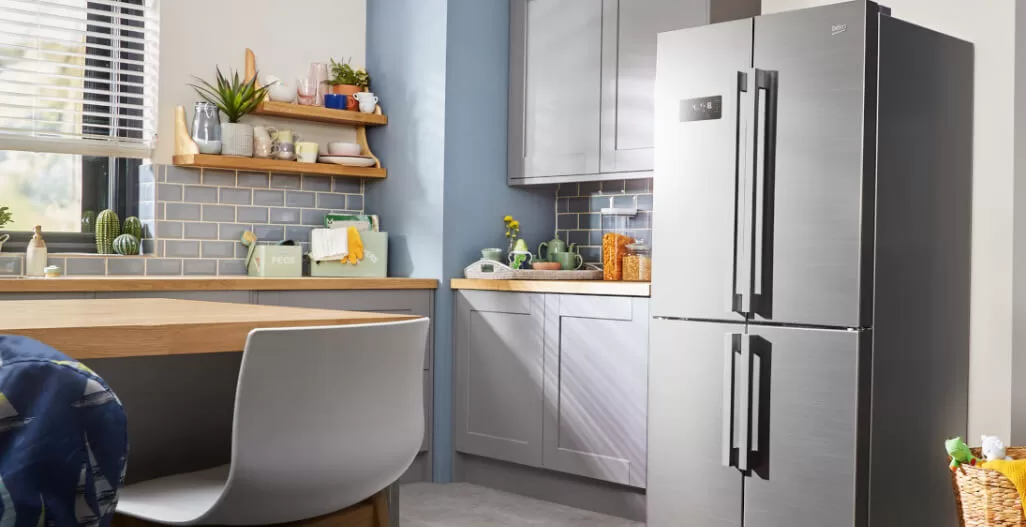 Vergelijk Beko Amerikaanse Koelkasten Beko BFR630DX Roestvrijstalen vierdeurs koelkast